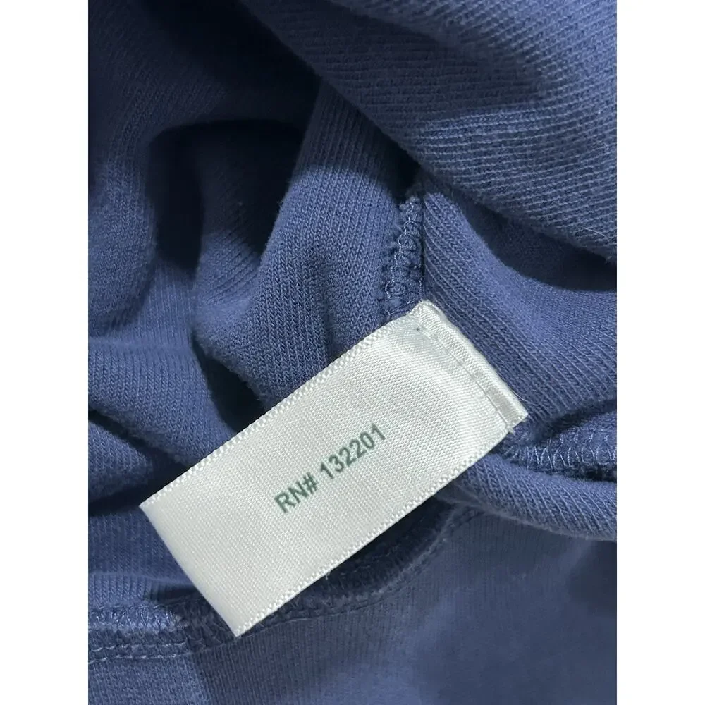 Criquet‎ Men’s Large Full Zip Terry Cloth Hoodie Sweatshirt Navy